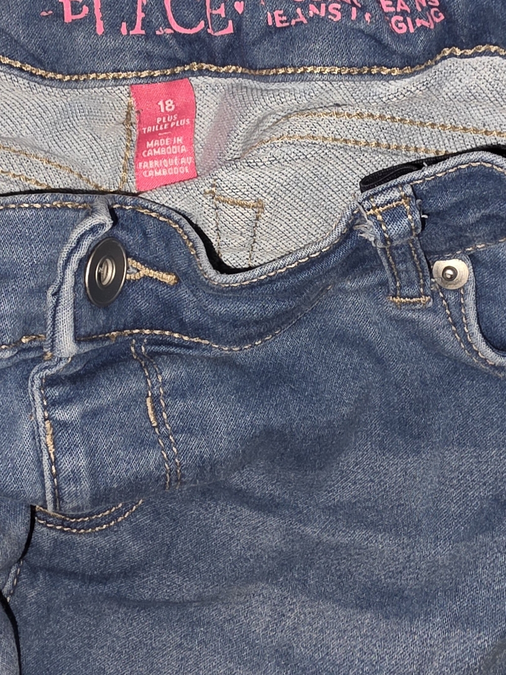 The Children's Place Girls' Denim - Dark Blue & Light Blue - Picture 3 of 6